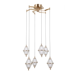 Lampa wisząca Fuente PND-34395-6-HBR Italux