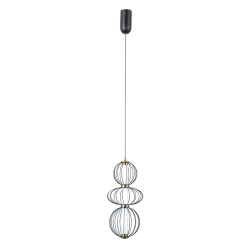 Lampa wisząca Rabel PND-344221-3V-BK Italux