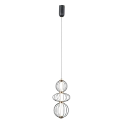 Lampa wisząca Rabel PND-344221-3V-BK Italux