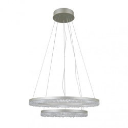 Lampa wisząca Barlo PND-34526-2L-SILV Italux