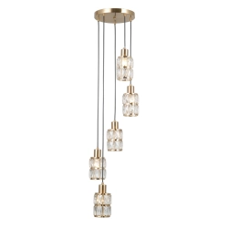 Lampa wisząca Alma PND-40668-5-HBR Italux