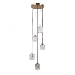 Lampa wisząca Torno PND-40813-5R-HBR Italux