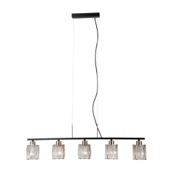 Lampa wisząca Simona PND-40814-5-BK-HBR Italux
