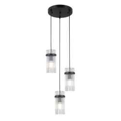Lampa wisząca Merto PND-40930-3A-BK Italux