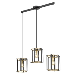 kinkiecik.pl Lampa wisząca Primero PND-44003-3-BK-GD ITALUX