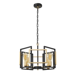 Lampa wisząca Primero PND-44003-4-BK-GD Italux - zdjęcie produktu