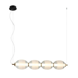 Lampa wisząca Rinot PND-45372-4-WH-CL Italux