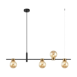 Bletter Lampa wisząca PND-5225-4-BK-AMB ITALUX - zdjęcie produktu