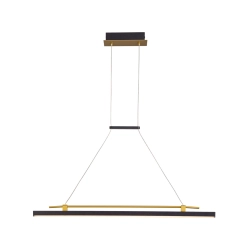 Lampa wisząca Merlot PND-54638F-16W-3K-BK-GD Italux