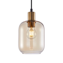 Lampa wisząca Norlis PND-54738A-1-BRO-AMB Italux