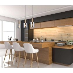 Lampa wisząca Sardo PND-5581-3-BRO+SG Italux - zdjęcie 2