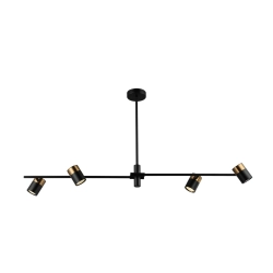 Lampa wisząca Elice PND-58892-4-BK-BRO Italux