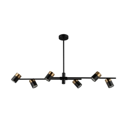 Lampa wisząca Elice PND-58892-6-BK-BRO Italux