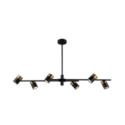 Lampa wisząca Elice PND-58892-6-BK-BRO Italux