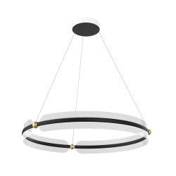 Lampa wisząca Faris PND-62738-53W-3K-BK-GD Italux
