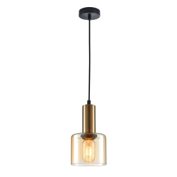 Lampa wisząca Santia PND-65342-1-BRO+AMB Italux - zdjęcie produktu