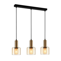 Lampa wisząca Santia PND-65342-3-BRO+AMB Italux - zdjęcie produktu