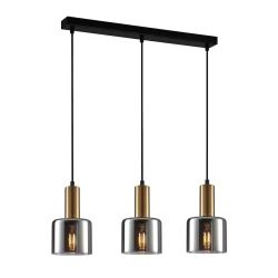 Lampa wisząca Santia PND-65342-3-BRO+SG Italux - zdjęcie produktu