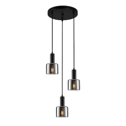 Lampa wisząca Santia PND-65342-3A-BK+SG Italux - zdjęcie produktu