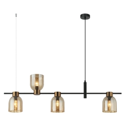 kinkiecik.pl Lampa wisząca Servio PND-66892-4-BK-AMB ITALUX