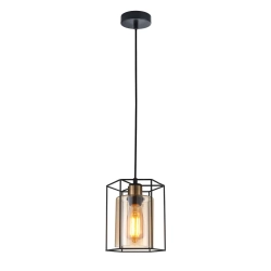 kinkiecik.pl Lampa wisząca Kalula PND-78901-1-BK+AMB Italux