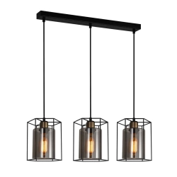 Lampa wisząca Kalula PND-78901-3-BK+SG Italux - zdjęcie produktu