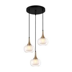 Konila Lampa wisząca PND-99709-3A-BRO-CL Italux - zdjęcie produktu