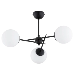 Lampa sufitowa PRIMERY CZARNA BIAŁA 3xE14 58cm 62523 ALFA