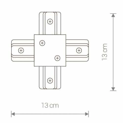 Złącze do szyny podtynkowej PROFILE RECESSED X-CONNECTOR WHITE 8836 Nowodvorski - zdjęcie dodatkowe 1