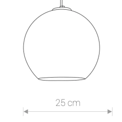 Klosz 25cm do lampy POLARIS SILVER 9056 Nowodvorski - zdjęcie dodatkowe 1