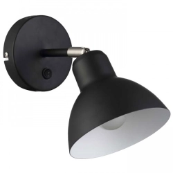 BAROQUE ścienna czarna chrom 230V LED E27 11W R12986 Rendl light studio