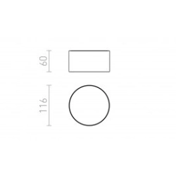 LARISA R 12 DIMM sufitowa perłowo-złota 230V LED 10W 3000K R13164 Rendl light studio