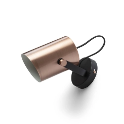 HAREN natynkowa miedź/czarna 230V LED E27 15W R13612 Rendl light studio