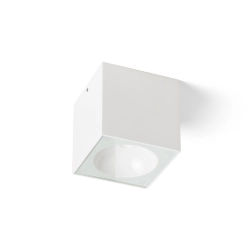 SENZA SQ sufitowa biała szkło przezroczyste 230V LED 6W IP65 3000K R13624 Rendl light studio