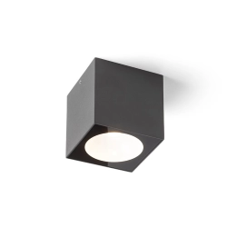 SENZA SQ sufitowa antracyt szkło przezroczyste 230V LED 6W IP65 3000K R13625 Rendl light studio