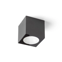 SENZA SQ sufitowa antracyt szkło przezroczyste 230V LED 6W IP65 3000K R13625 Rendl light studio