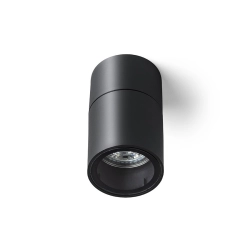SORANO sufitowa czarna plastik 230V LED GU10 8W IP44 R13633 Rendl light studio