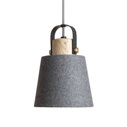 kinkiecik.pl CHOUPETTE wisząca szaroczarna textil/drewno 230V E27 15W R13650 Rendl light studio