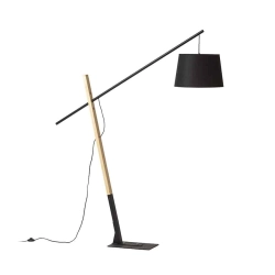 kinkiecik.pl DANTE podłogowa czarna drewno 230V E27 25W R13653 Rendl light studio