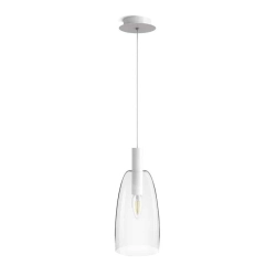 kinkiecik.pl BELLINI L E14 pendent white clear glass 230V E14 15W R13658 Rendl light studio
