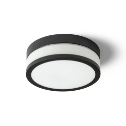 CIRA LED 23 sufitowa szkło opalowe/czarna 230V LED 12W IP44 3000K R13680 Rendl light studio