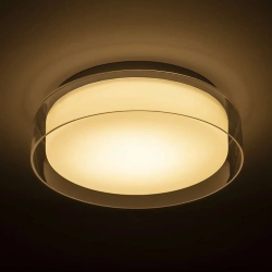 kinkiecik.pl VENICE LED 30 sufitowa szkło przezroczyste/szkło opalowe/chrom 230V LED 12W IP44 3000K R13685 Rendl light studio