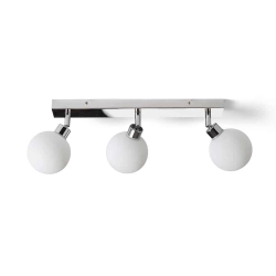 kinkiecik.pl BOLLY III natynkowa szkło opalowe/chrom 230V G9 LED 3x9W IP44 R13691 Rendl light studio