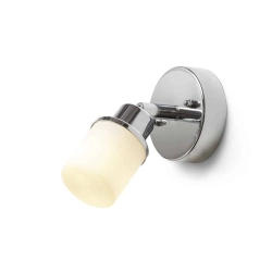 kinkiecik.pl LINN I ścienna szkło opalowe/chrom 230V G9 LED 9W IP44 R13695 Rendl light studio
