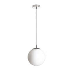 LUNA 25 wisząca szkło opalowe/chrom 230V LED E27 15W R13746 Rendl light studio