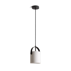 JULIETTA 16 wisząca szkło opalowe/czarna 230V LED E27 15W R13752 Rendl light studio