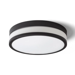 CIRA LED 35 sufitowa szkło opalowe/czarna 230V LED 24W IP44 3000K R13754 Rendl light studio
