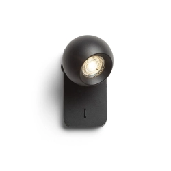 SIENA ścienna czarna 230V LED GU10 9W R13762 Rendl light studio