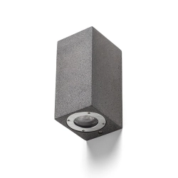 KANE II ścienna beton/decor ciemny granit 230V LED GU10 2x5W IP65 R13794 Rendl light studio