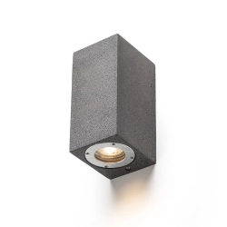 KANE II ścienna beton/decor ciemny granit 230V LED GU10 2x5W IP65 R13794 Rendl light studio